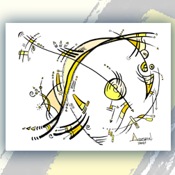Arsen Art Studio - Dimensional Slip NFT Project - Yellow