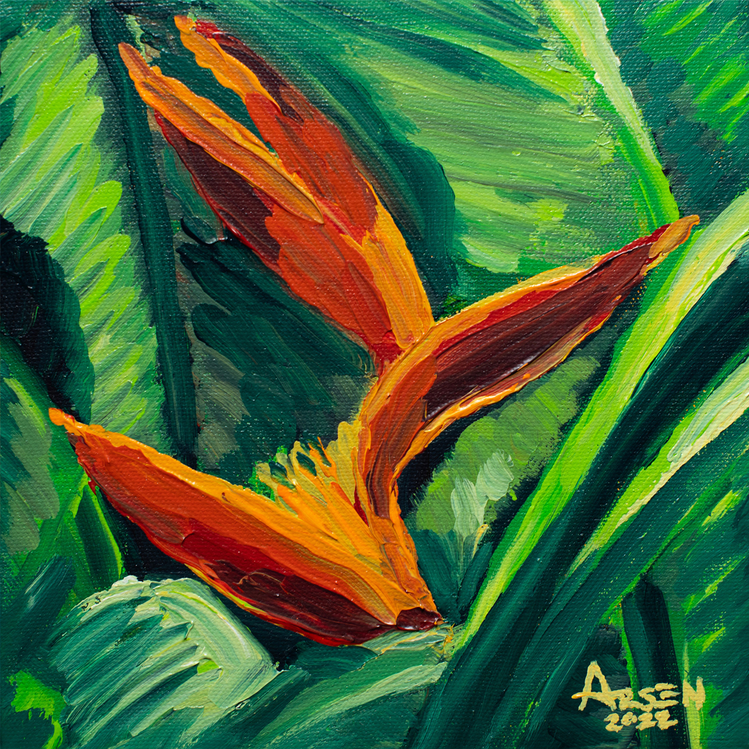 Arsen Art Studio - Heliconia Guyana Acrylic