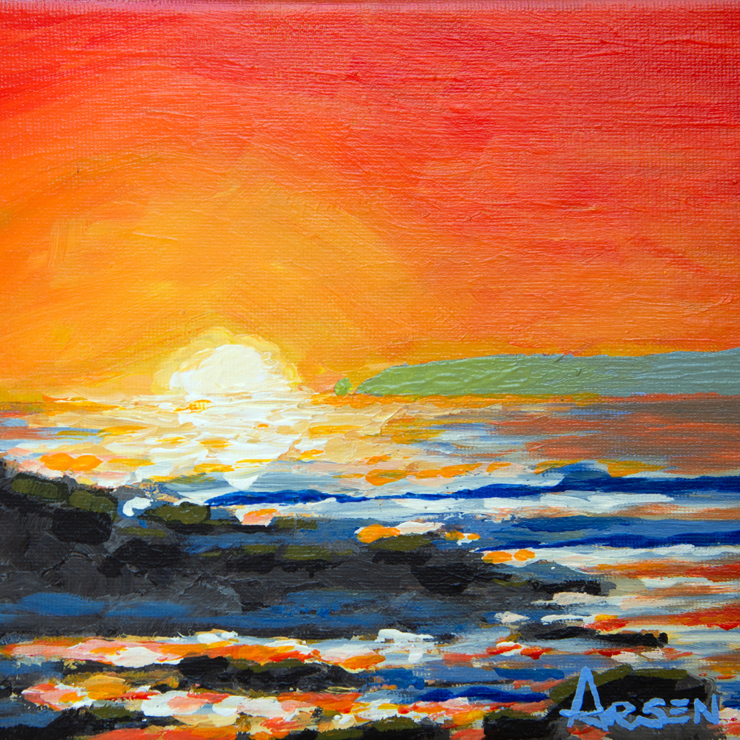 Arsen Art Studio - La Piña Sunset Acrylic